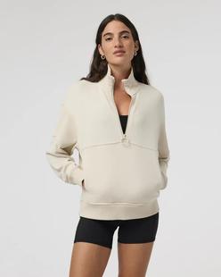 Vuori Women's Sedona Sport Half Zip BONE