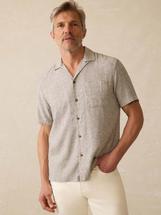 Faherty Men's Short-Sleeve Breeze Camp Shirt STONECOAST