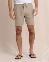 Southern Tide Heritage Preserve Linen Short SANDSTONEKHAKI