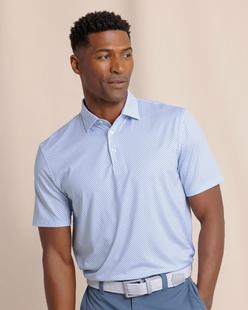 Southern Tide Driver On The Ball Printed Polo BLUELOLITE
