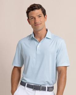 Southern Tide Driver On The Ball Printed Polo SIMPLYGREEN