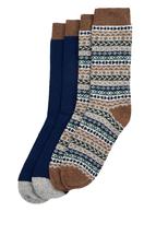 BARBOUR FAIR ISLE SOCK 2 PACK GREENLOCHMIX