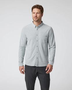 Vuori Men's Long Sleeve Ace Button-Down LIGHTGREY