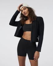 Vuori Women's Elevation Track Jacket BLACKHEATHER