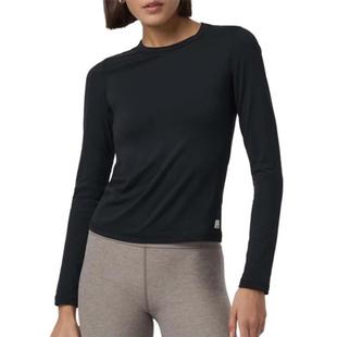 Vuori Women's Long Sleeve Lux Crew Tee BLACK