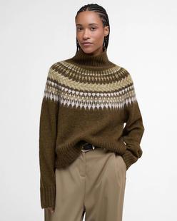 Barbour Women's Lorrie Fair Isle Roll-Neck Jumper MULTI