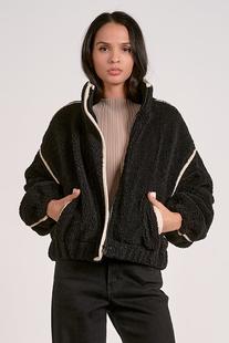 Elan Women's Fleece Jacket BLK/OFFWHITE