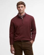 Barbour Men's Kelson Half-Zip Jumper FIREDBRICK