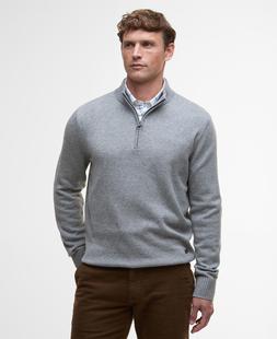 Barbour Men's Kelson Half-Zip Jumper GREYMARL
