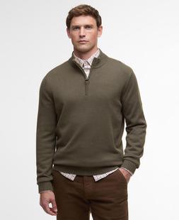 Barbour Men's Kelson Half-Zip Jumper OLIVE
