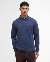 Barbour Men's Farmwell Tailored Long-Sleeved Polo Shirt NAVY