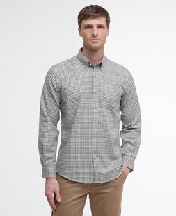 Barbour Men's Henderson Thermo Weave Long-Sleeved Shirt WHISPERWHITE