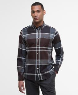 Barbour Men's Dunoon Tailored Long-Sleeved Shirt MIDNIGHTOAKTARTAN