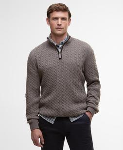 Barbour Men's Ramsden Half-Zip Jumper MILITARYMARL