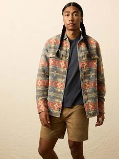 Faherty Men's Doug Good Feather Canyon Overshirt - Fall Harvest FALLHARVEST