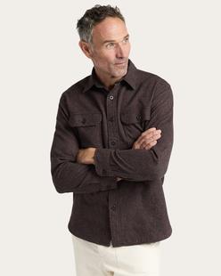 Pendleton Men's Burnside Cotton Flannel Shirt BROWNHEATHER