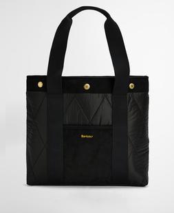 Barbour Healy Quilted Tote Bag BLACK/ANCIENT