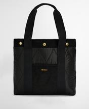 Barbour Healy Quilted Tote Bag BLACK/ANCIENT