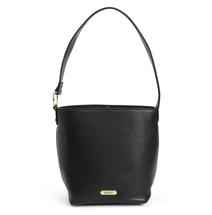 Barbour Cedar Leather Bucket Bag BLACK