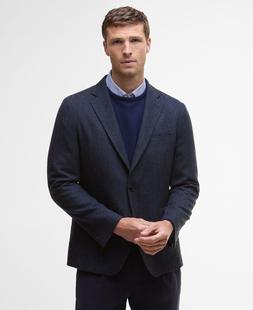 Barbour Men's Sutherland Herringbone Blazer NAVY