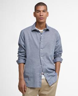 Barbour Men's Elmfield Tailored Long-Sleeved Shirt NAVY