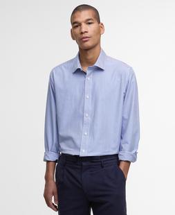 Barbour Men's Graham Striped Tailored Shirt NAVY