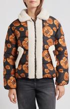 Save The Duck Women's Sugar Jacket MACROBEIGE/BROWNFLOWERS