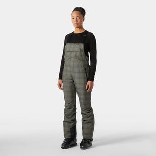 Helly Hansen Women's Legendary Insulated Bib Pant PEBBLEBROXBURNPLAIDAOP