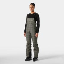 Helly Hansen Women's Legendary Insulated Bib Pant PEBBLEBROXBURNPLAIDAOP