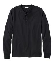 L.L. Bean Men's Signature Northwoods Henley, Long-Sleeve BLACKSLATE