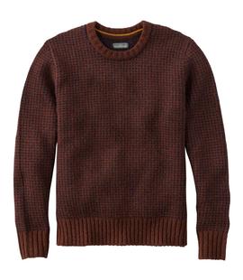 L.L. Bean Men's Signature 1980 Matinicus Rock Sweater, Crewneck CURRANTBIRDSEYE