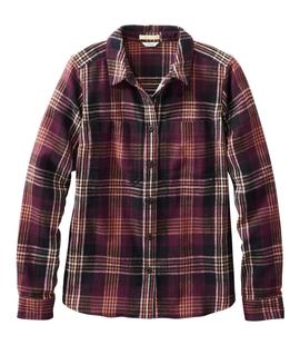 L.L. Bean Women's 1912 Field Flannel Shirt DARKBLACK