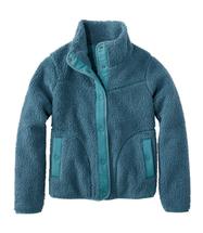 L.L. Bean Women's Bean's Sherpa Fleece Jacket STORMTEAL
