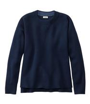 L.L. Bean Women's Wicked Soft Cotton/Cashmere Crewneck Sweater CLASSICNAVY