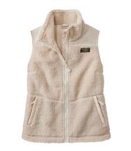 L.L. Bean Women's Bean's Sherpa Fleece Vest NATURAL