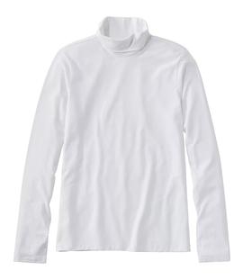 L.L. Bean Women's Soft Stretch Supima-Blend Tee, Turtleneck Alternate View