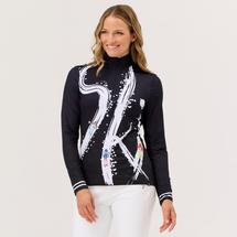 Krimson Klover Ariel Ski Base Layer Top BLACK