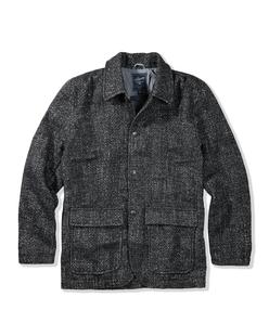 Grayers Bogie Wool Herringbone Car Coat - Charcoal CHARCOAL