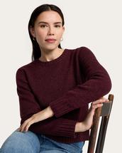 Pendleton Women's Shetland Collection Crewneck BURGUNDYHEATHER