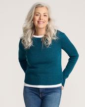 Pendleton Women's Shetland Collection Crewneck DEEPTEALHEATHER