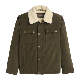 Pendleton Men's Seabeck Corduroy Trucker Jacket DARKOLIVE