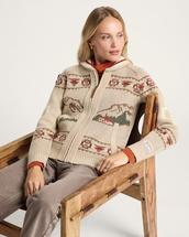 Pendleton Women's Alpine Lambswool Zip Cardigan OATMEALHEATHER