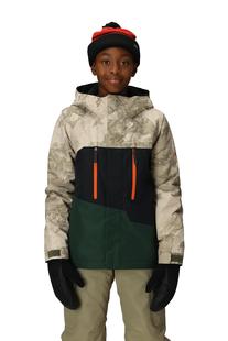 686 BOYS' GEO INSULATED JACKET LIMESTONEHEMISPHERECLRBLK