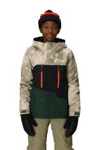 686 BOYS' GEO INSULATED JACKET LIMESTONEHEMISPHERECLRBLK