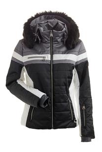 Women's Nils Vail Faux Fur Jacket BLACK/WHT/GRAPHITE