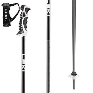 Leki Bold Lite S Ski Poles ANTHRA/RED