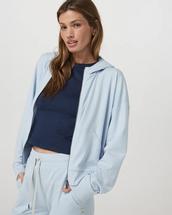 Vuori Women's Halo Modern Full Zip Hoodie SOFTSKYHEATHER