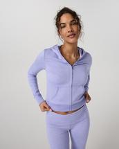 Vuori Women's Halo Mini Full Zip Hoodie HYACINTHHEATHER
