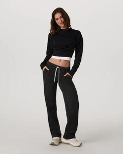 Vuori Women's Sedona Straight Leg Sweatpant BLACK