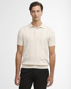 Barbour Men's Wellburn Knitted Polo Shirt OATMEAL